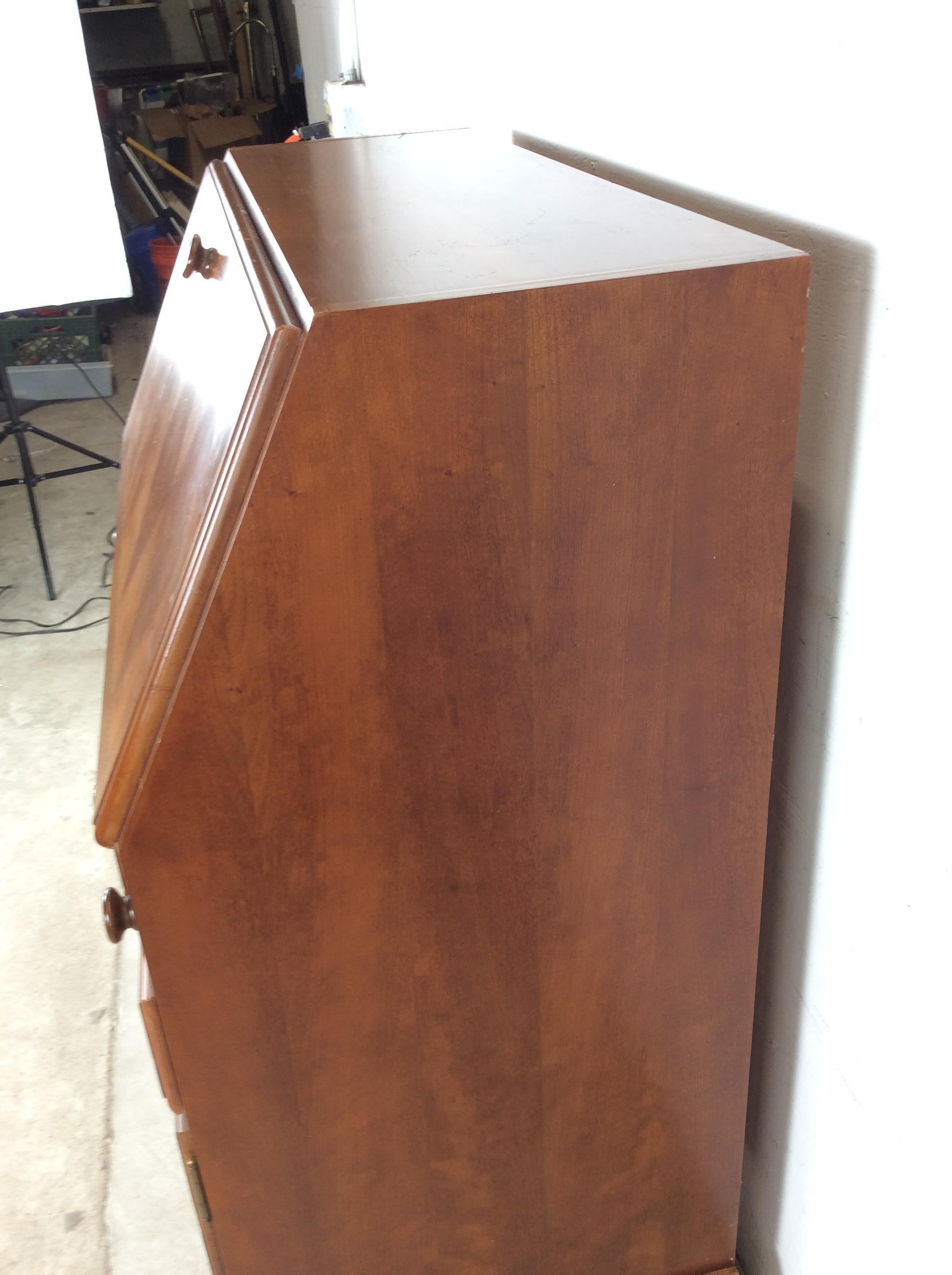 Vintage Drop Front Sekretär mit reichlich Stauraum im Angebot 6