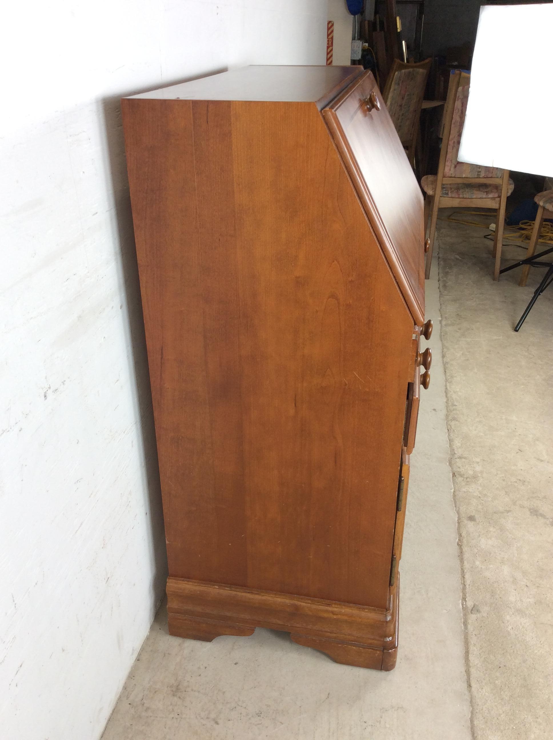 Vintage Drop Front Sekretär mit reichlich Stauraum im Angebot 8