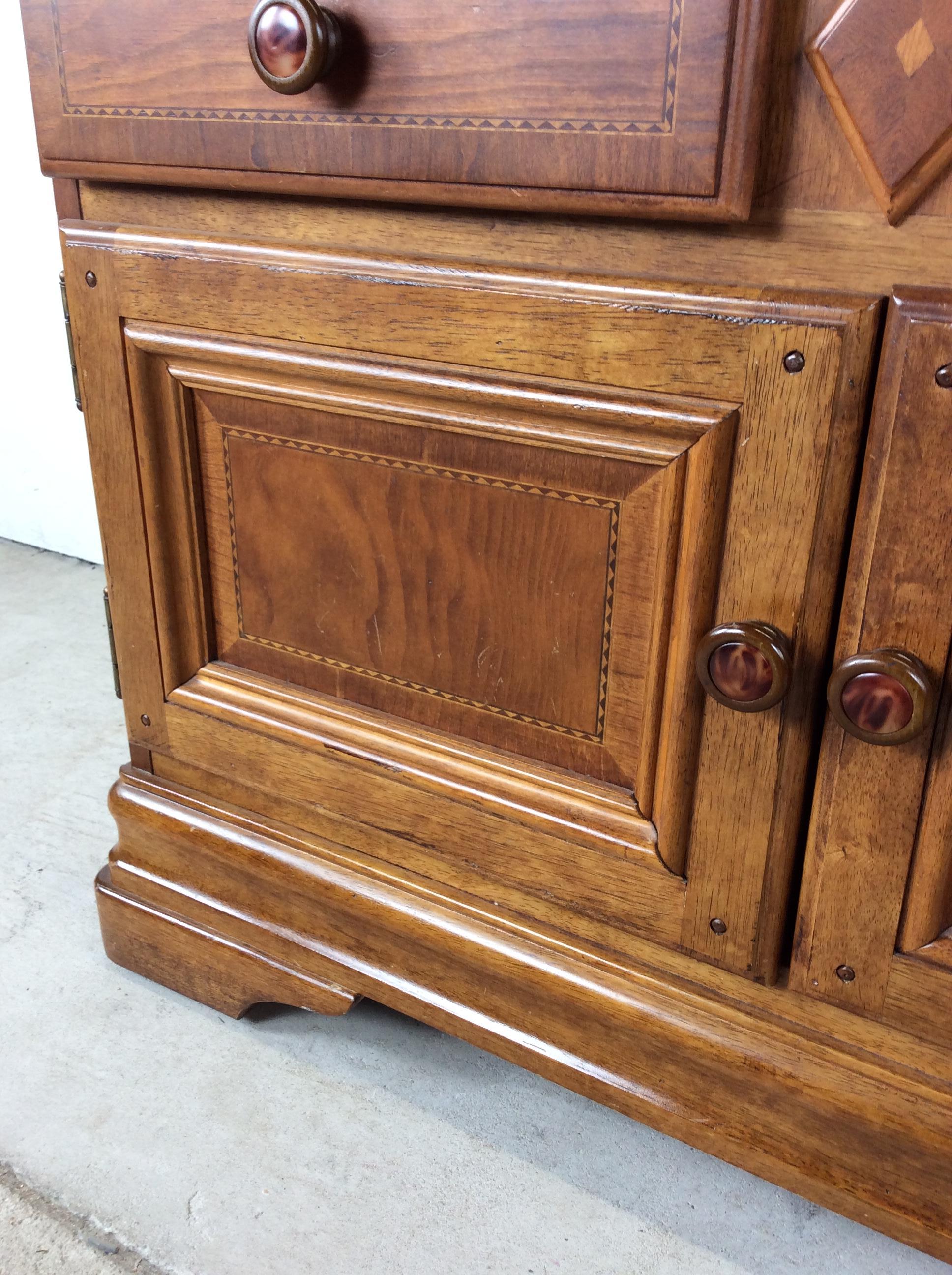 Vintage Drop Front Sekretär mit reichlich Stauraum (Holz) im Angebot