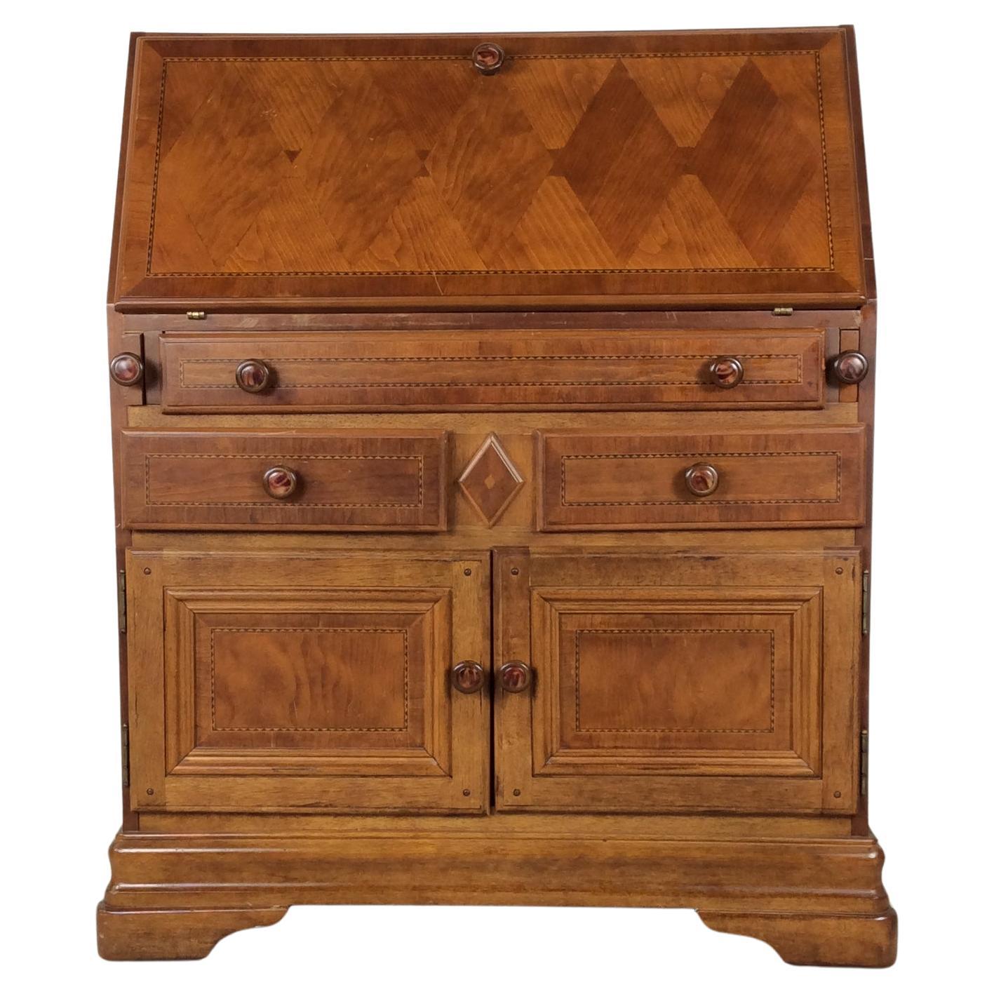 Vintage Drop Front Secretary with Ample Storage