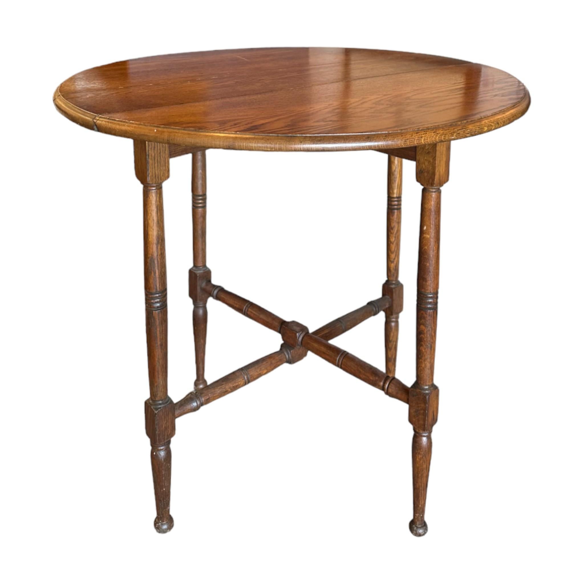drop leaf side table vintage