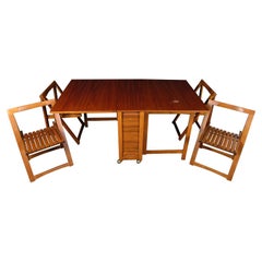 Vintage Drop Leaf Table and Chair Set