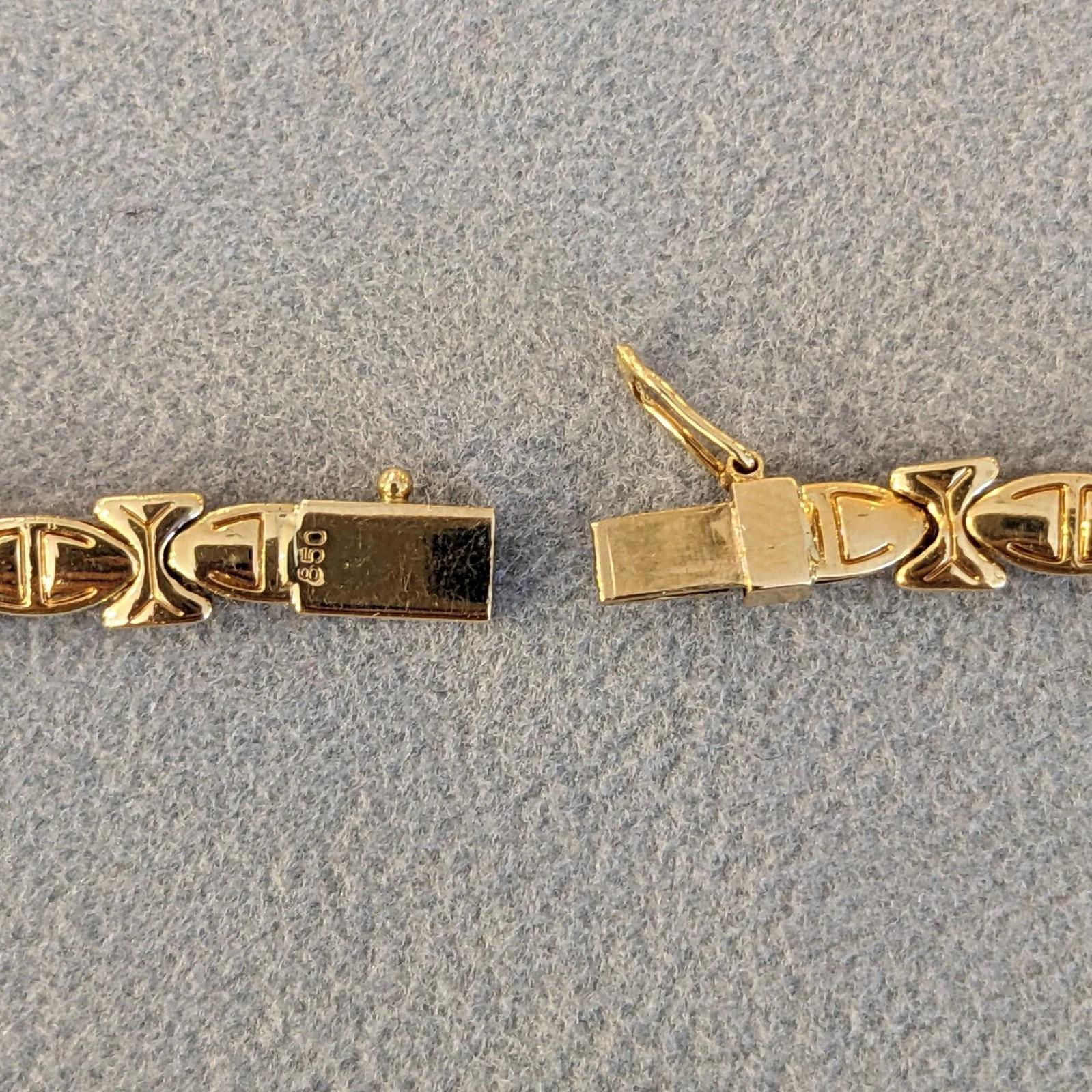 Collana vintage con rubini e diamanti in oro giallo 18 carati in vendita 5
