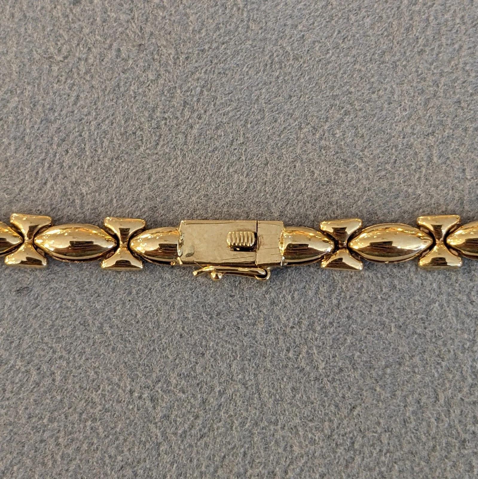 Collana vintage con rubini e diamanti in oro giallo 18 carati in vendita 4