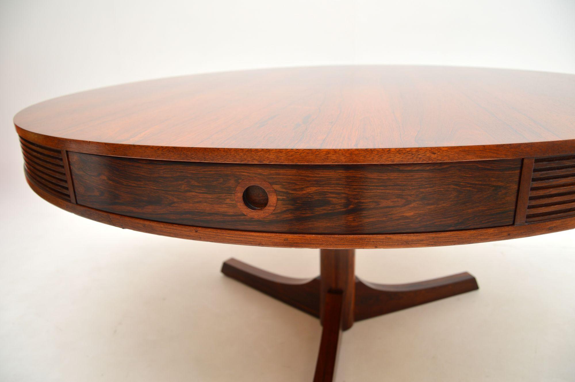 Vintage Drum Dining Table by Robert Heritage for Archie Shine In Good Condition For Sale In London, GB
