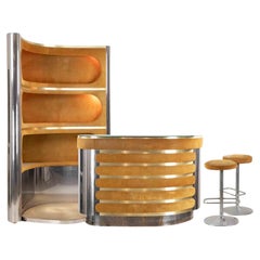 Vintage Dry Bar attr. to Willy Rizzo, Italia, 1970s