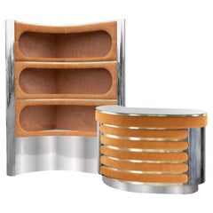 Vintage Dry Bar attr. to Willy Rizzo, Italy, 1970s