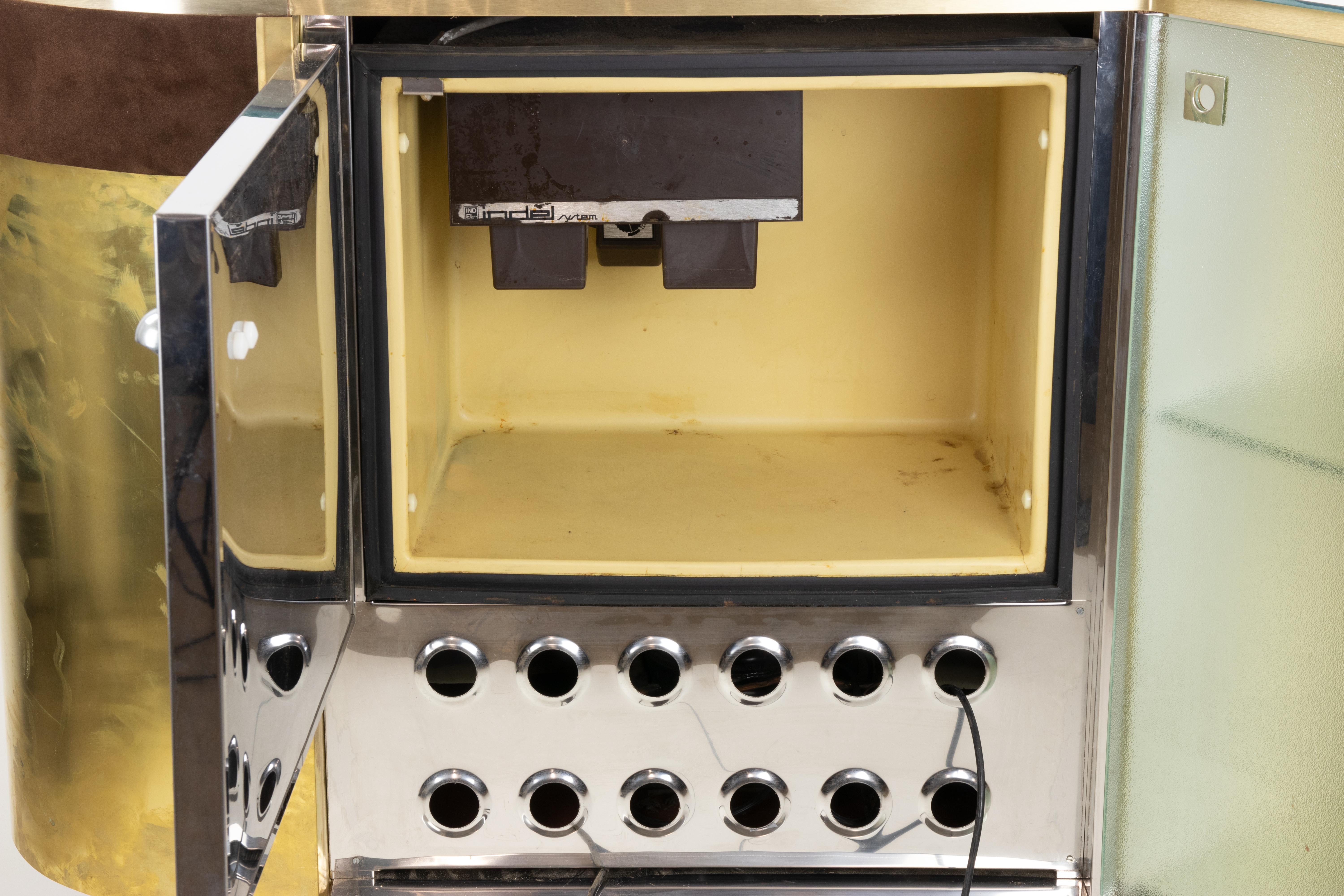 Late 20th Century Vintage Dry Bar by Willy Rizzo, Italy, 1970s For Sale