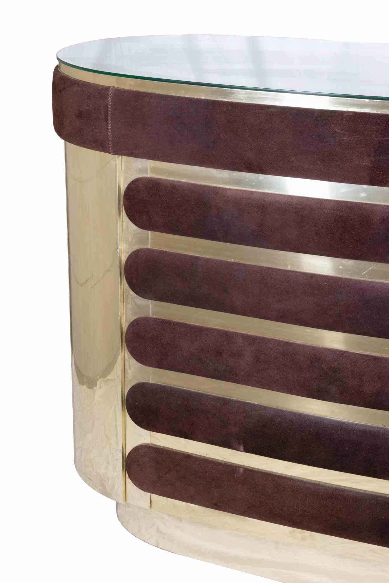 Métal Bar Vintage Dry de Willy Rizzo, Italie, années 1970