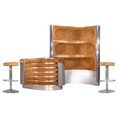 Vintage Dry Bar by Willy Rizzo, Italy, 1970s