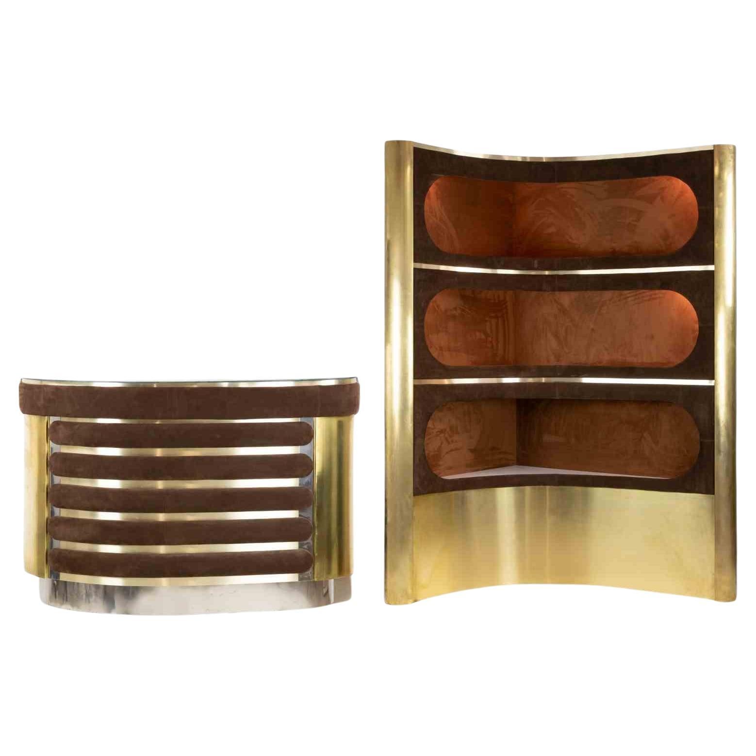Vintage Dry Bar de Willy Rizzo, Italia, años 70 en venta