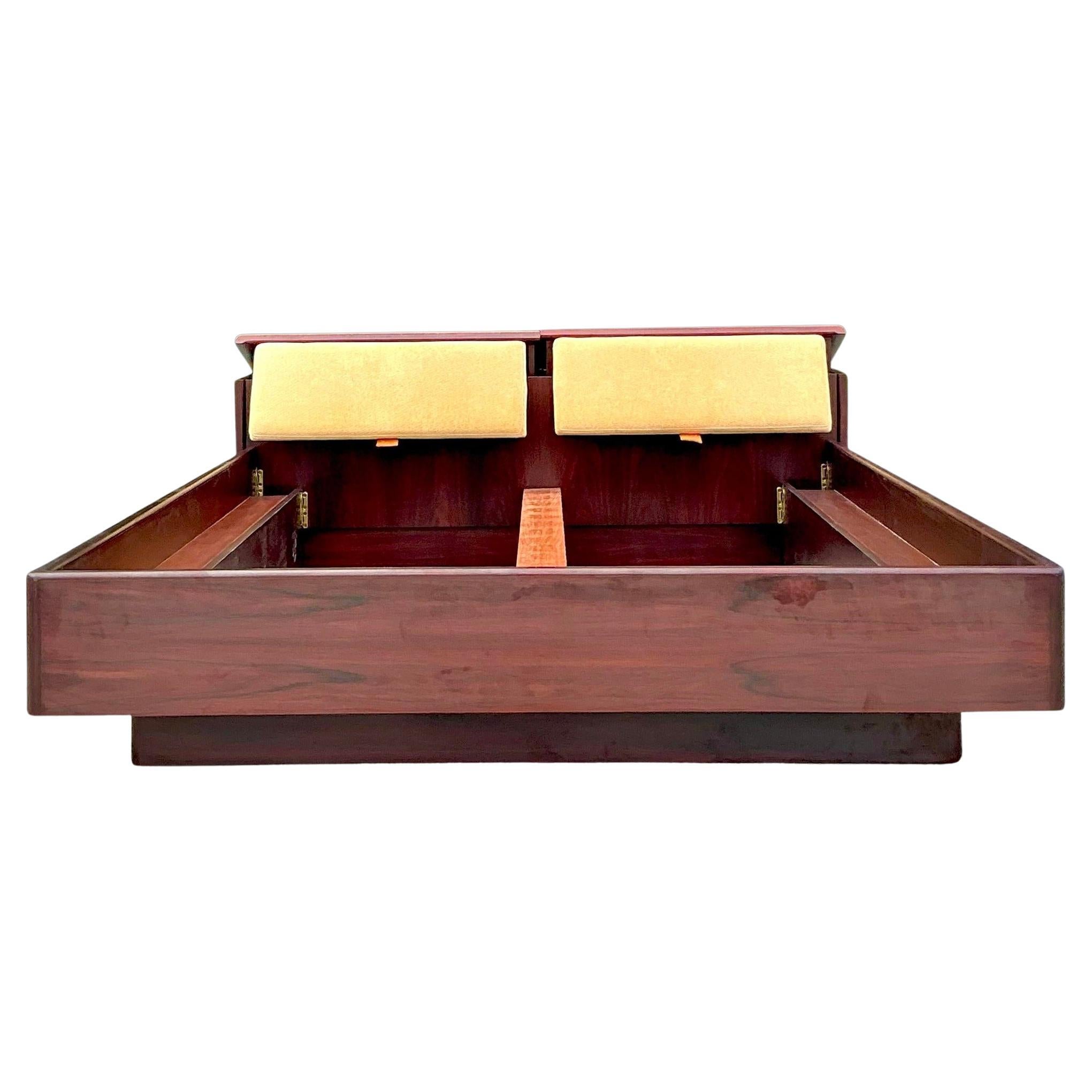 Vintage Drylund Rosewood Queen Bedframe