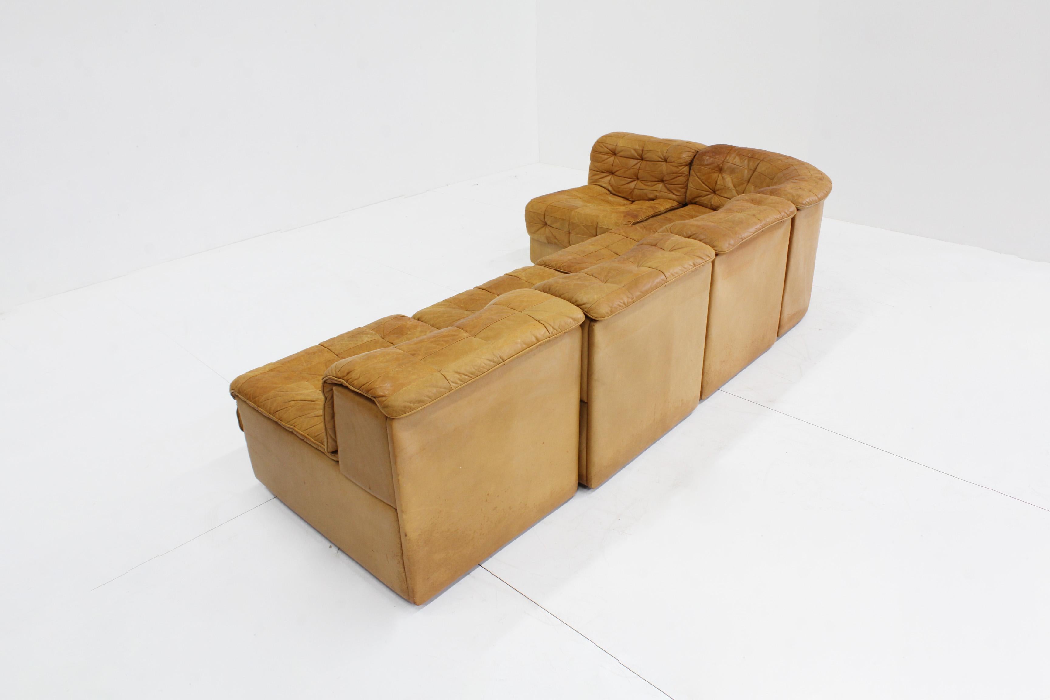 Vintage DS-11 Modular Sofa from De Sede, 1960s, Set of 5 In Fair Condition In OSS, NB