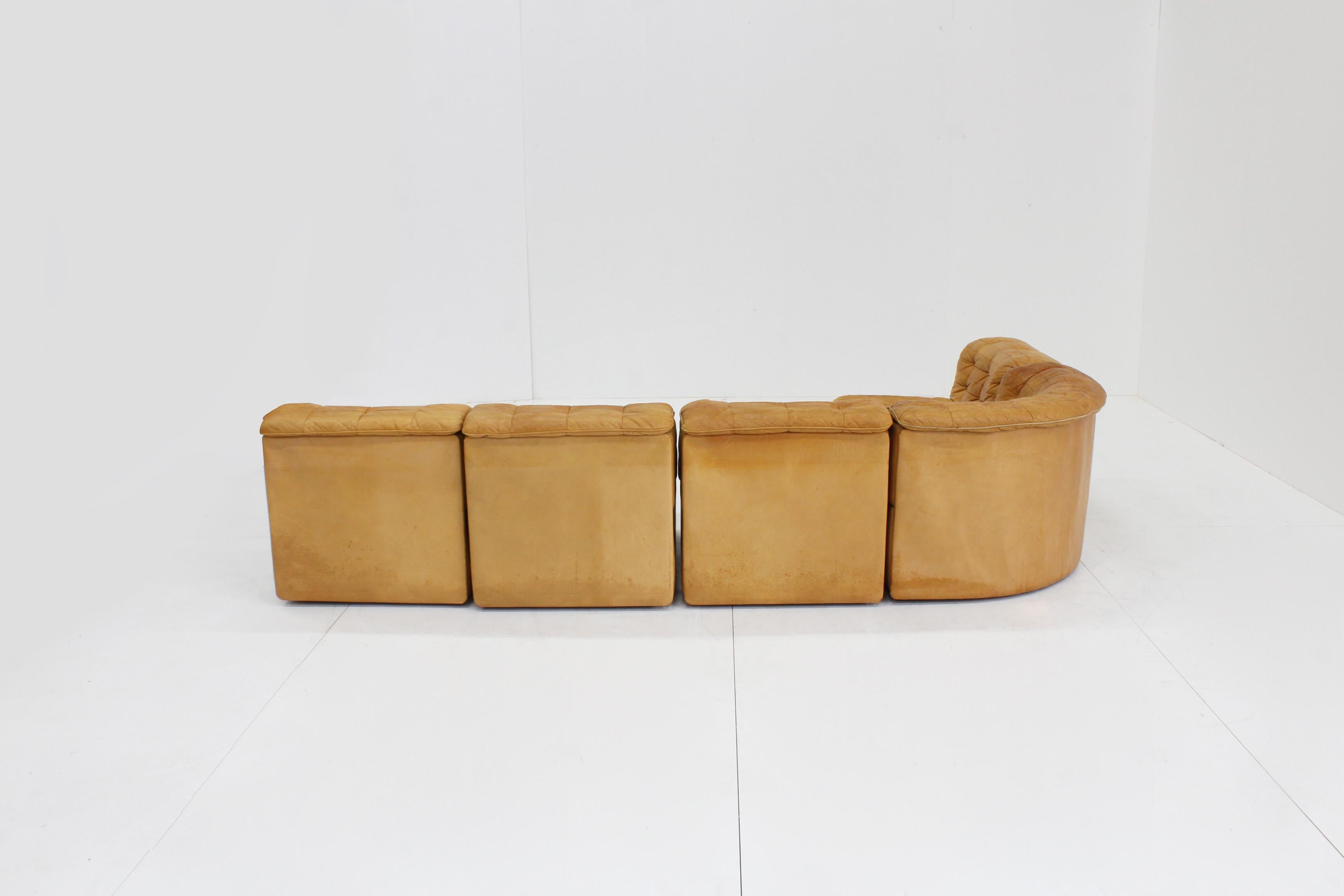 Late 20th Century Vintage DS-11 Modular Sofa from De Sede, 1960s, Set of 5