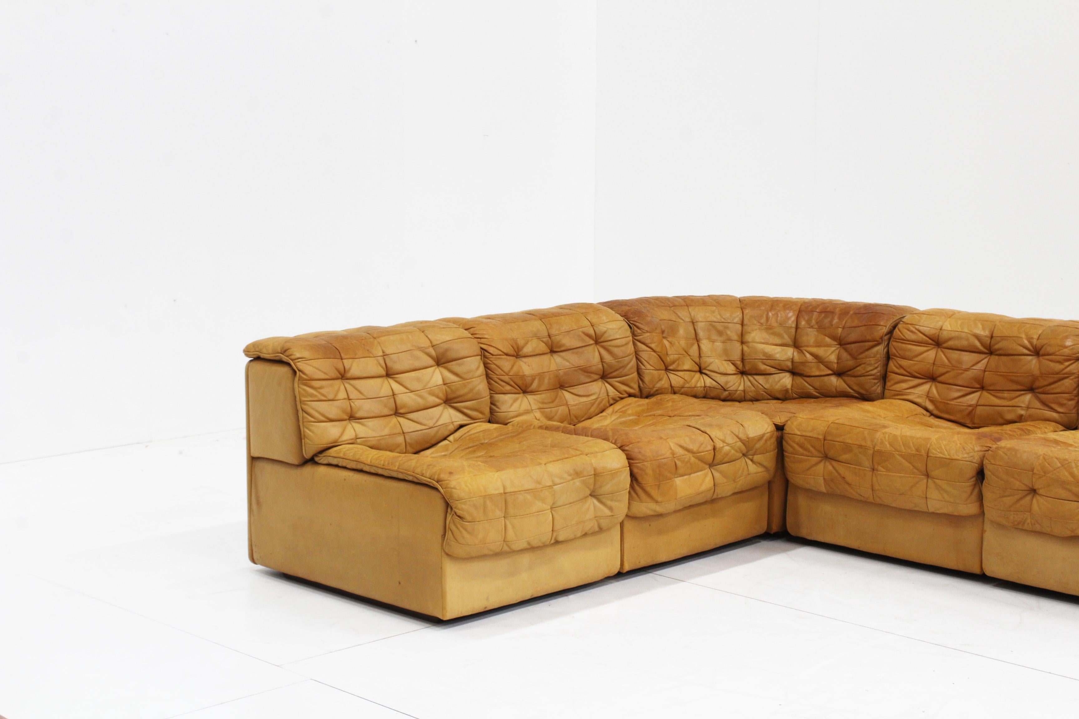 Vintage DS-11 Modular Sofa from De Sede, 1960s, Set of 5 1