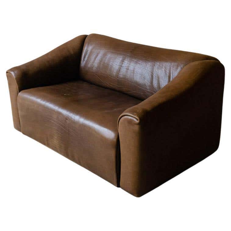 Vintage Leather Gerard Van Den Berg Ringo Sofa From Netherlands, Circa 1970