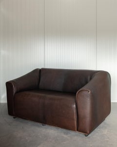 Vintage DS-47 Two-Seater Sofa by De Sede, Neck Leather Extendable Seat, 1970s