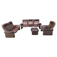 Vintage DS 50 sofa set by Desede, 1970s