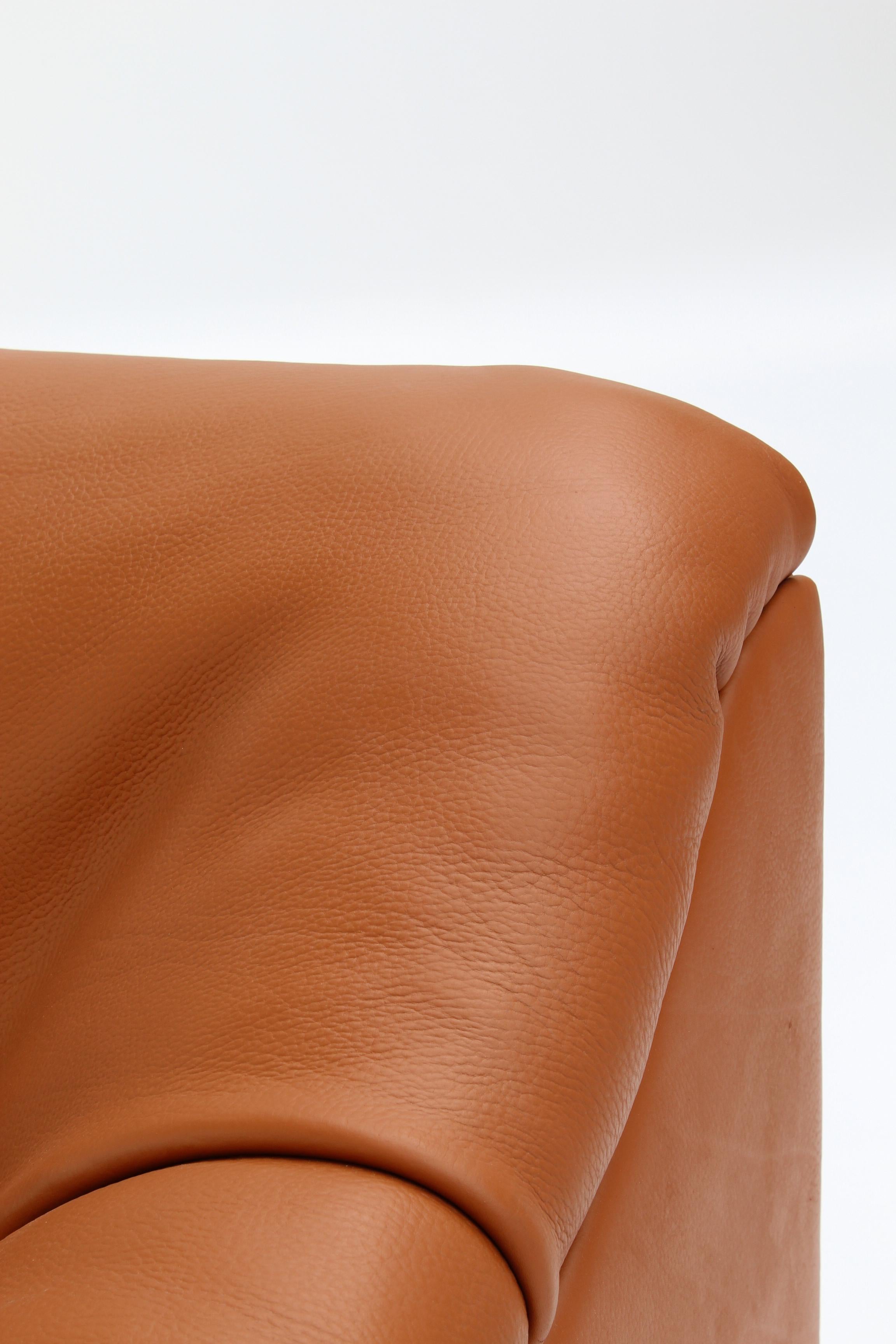 Vintage DS46 Sofá modular de cuero de De Sede, años 70, set de 5 en venta 4