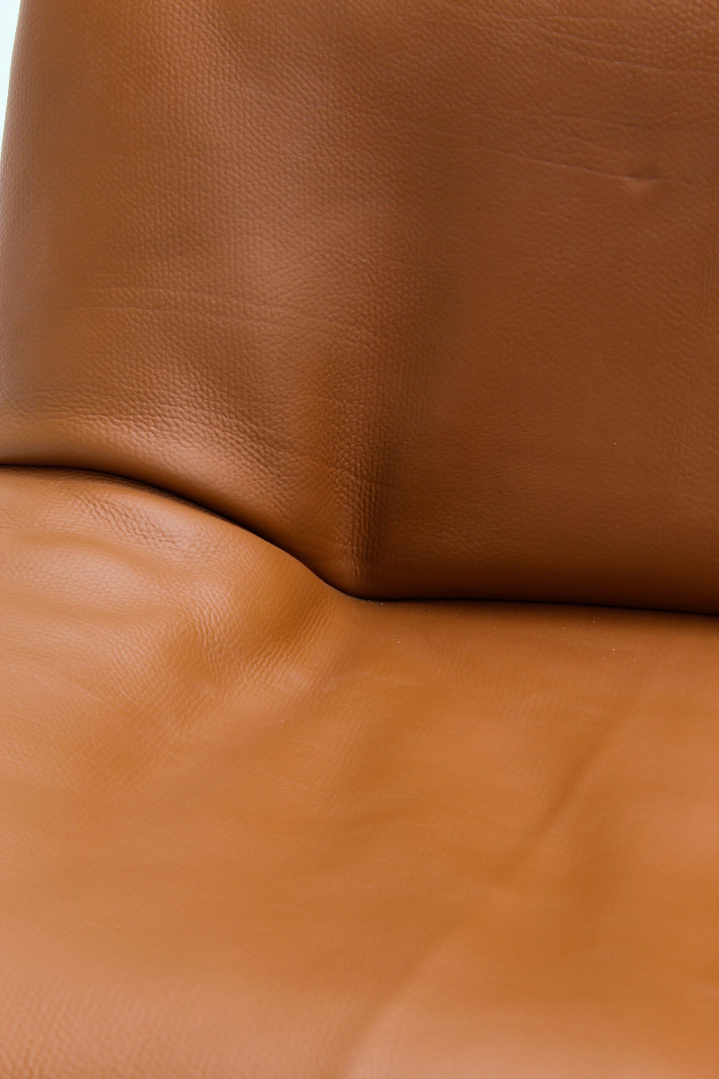 Vintage DS46 Sofá modular de cuero de De Sede, años 70, set de 5 en venta 5