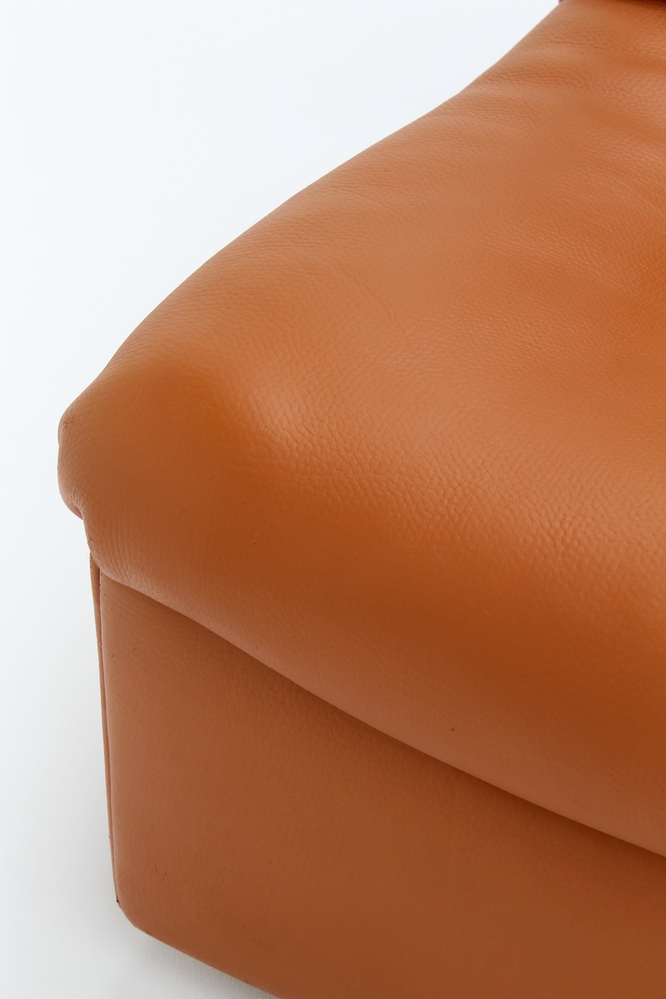 Vintage DS46 Sofá modular de cuero de De Sede, años 70, set de 5 en venta 6