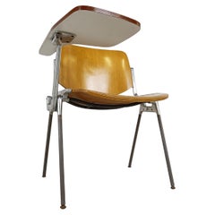 Vintage Dsc 106 Chair by Giancarlo Piretti for Castelli with Folding Table, 1970