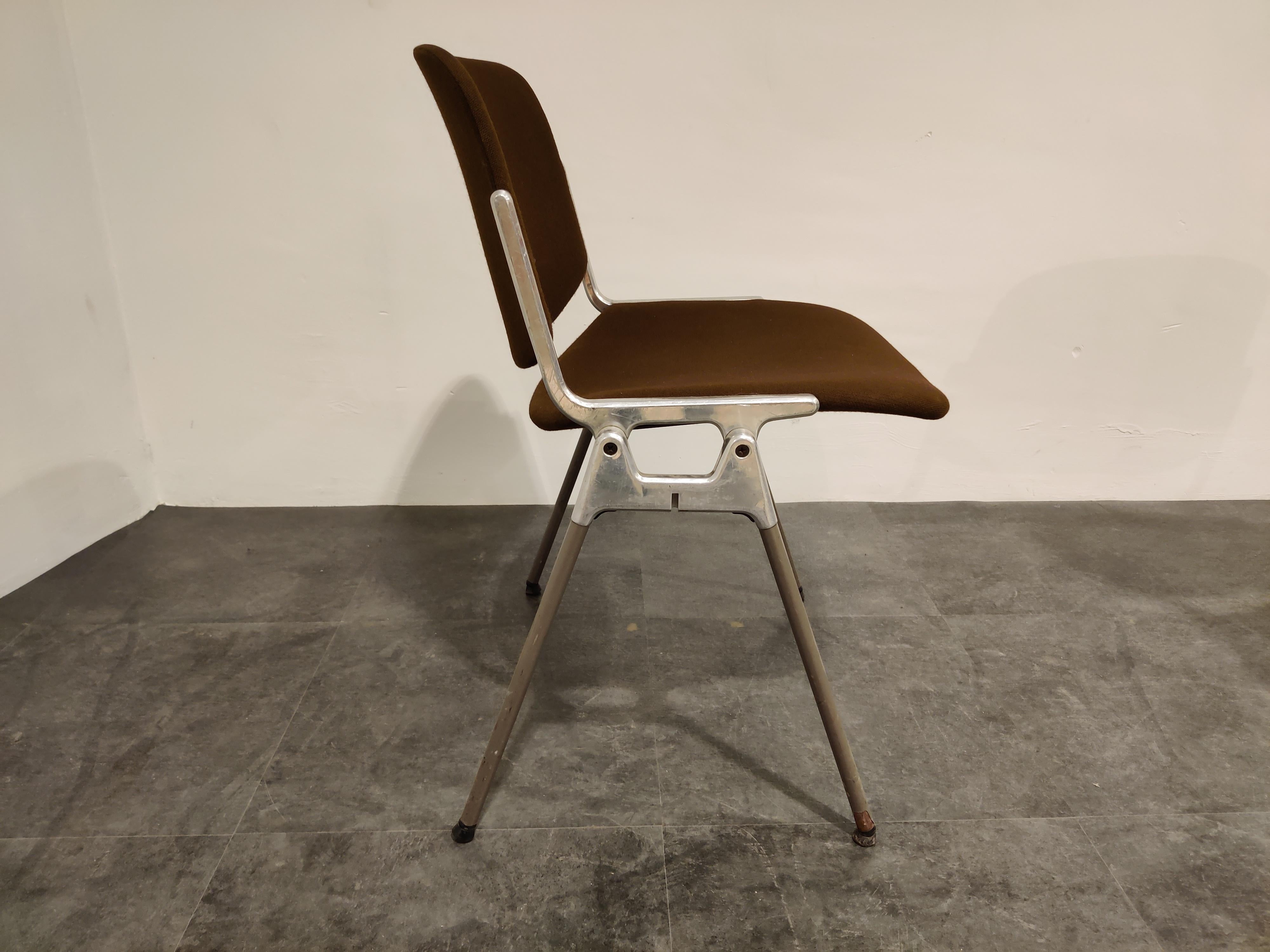 Italian Vintage DSC 106 Side Chairs by Giancarlo Piretti for Castelli, 1970s