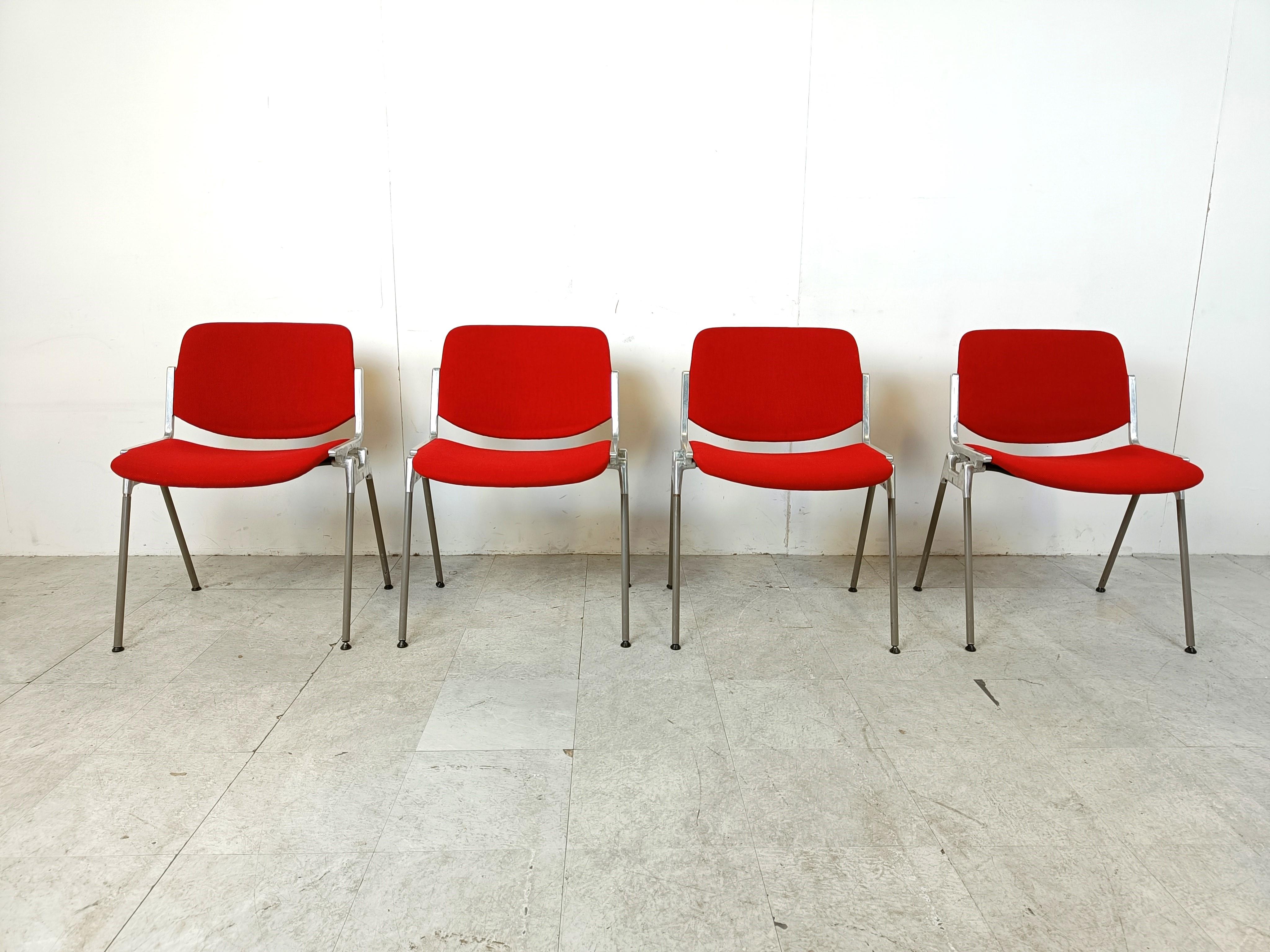 Italian Vintage DSC 106 Side Chairs by Giancarlo Piretti for Castelli, 1970s For Sale