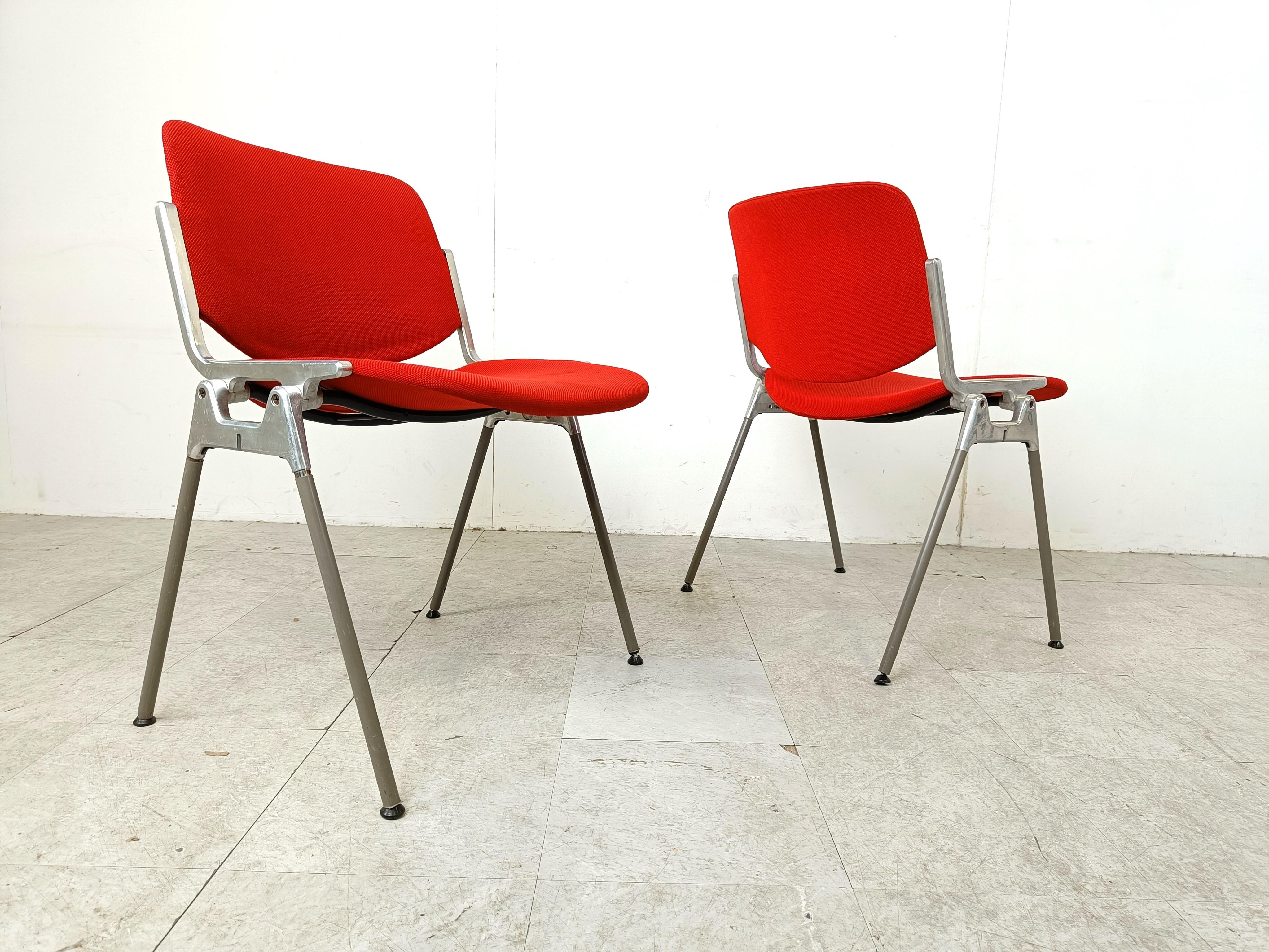 Late 20th Century Vintage DSC 106 Side Chairs by Giancarlo Piretti for Castelli, 1970s For Sale