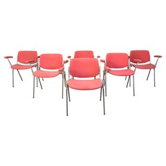 Vintage DSC 106 Side Chairs by Giancarlo Piretti for Castelli, 1970s - set of 6