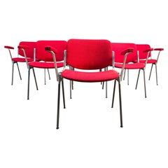 Vintage DSC 106 Side Chairs by Giancarlo Piretti for Castelli, 1970s - set of 6