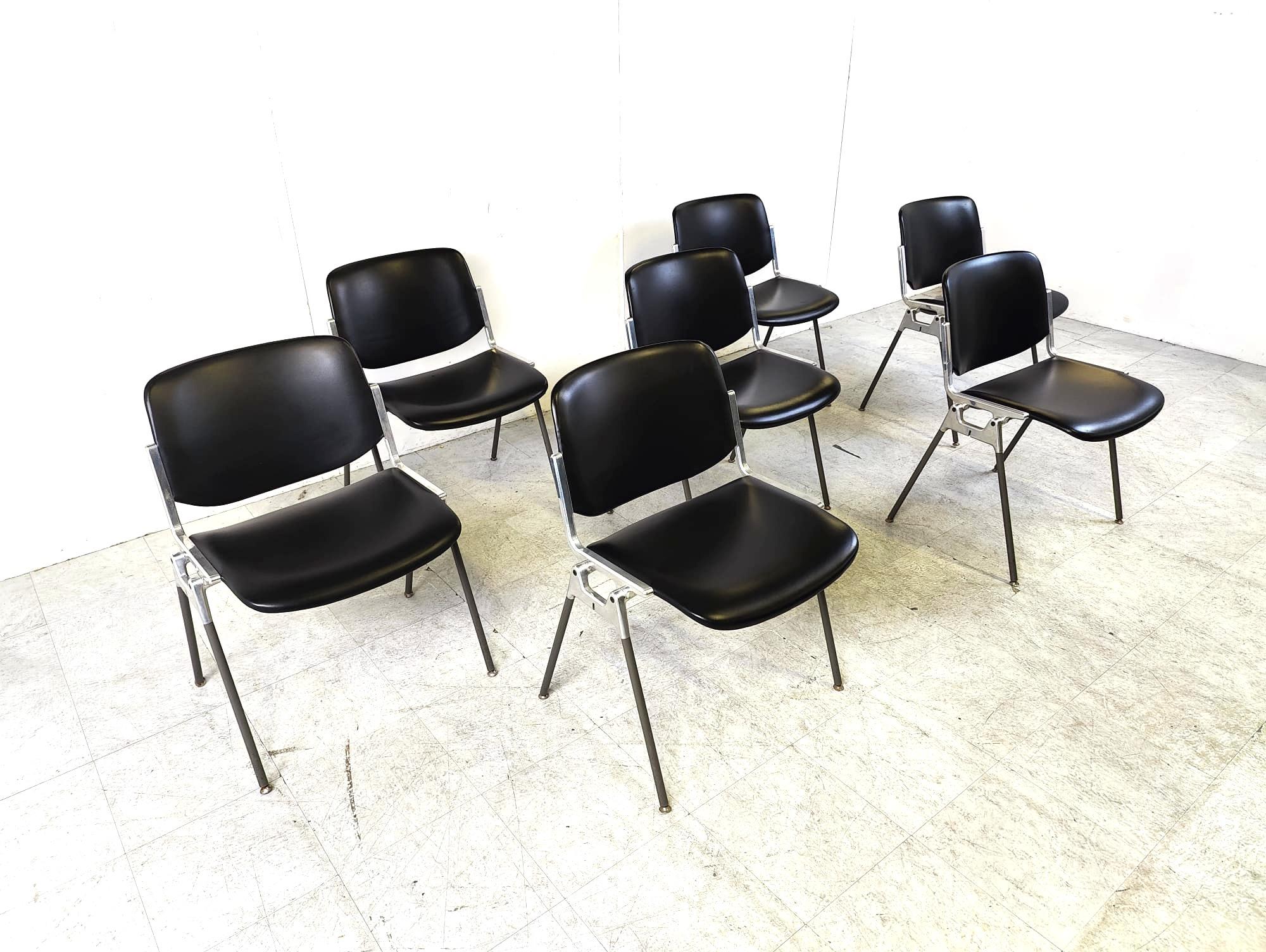 Vintage DSC 106 Side Chairs by Giancarlo Piretti for Castelli 2