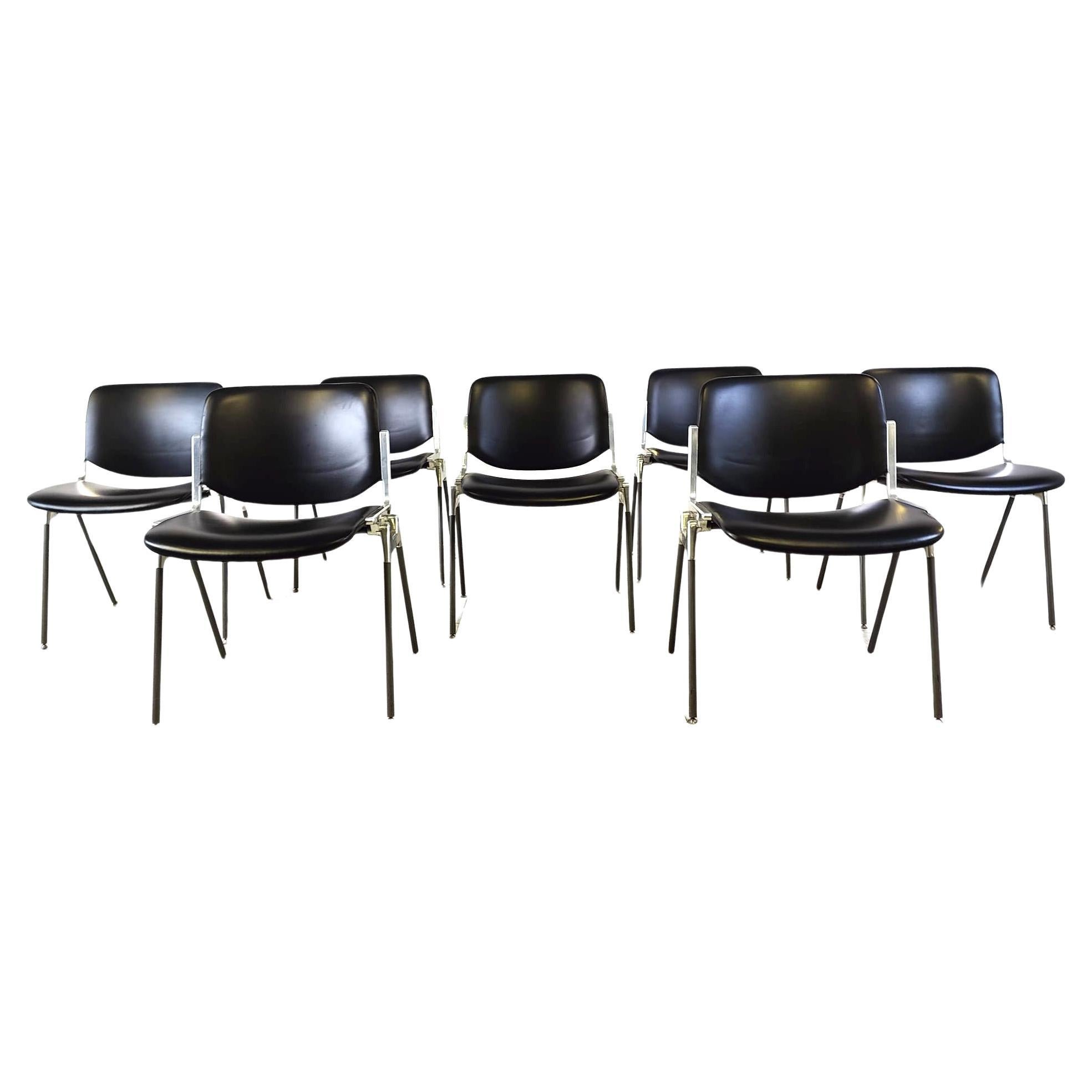 Vintage DSC 106 Side Chairs by Giancarlo Piretti for Castelli For Sale
