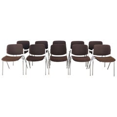 Vintage DSC 106 Side Chairs by Giancarlo Piretti for Castelli, Set of 10