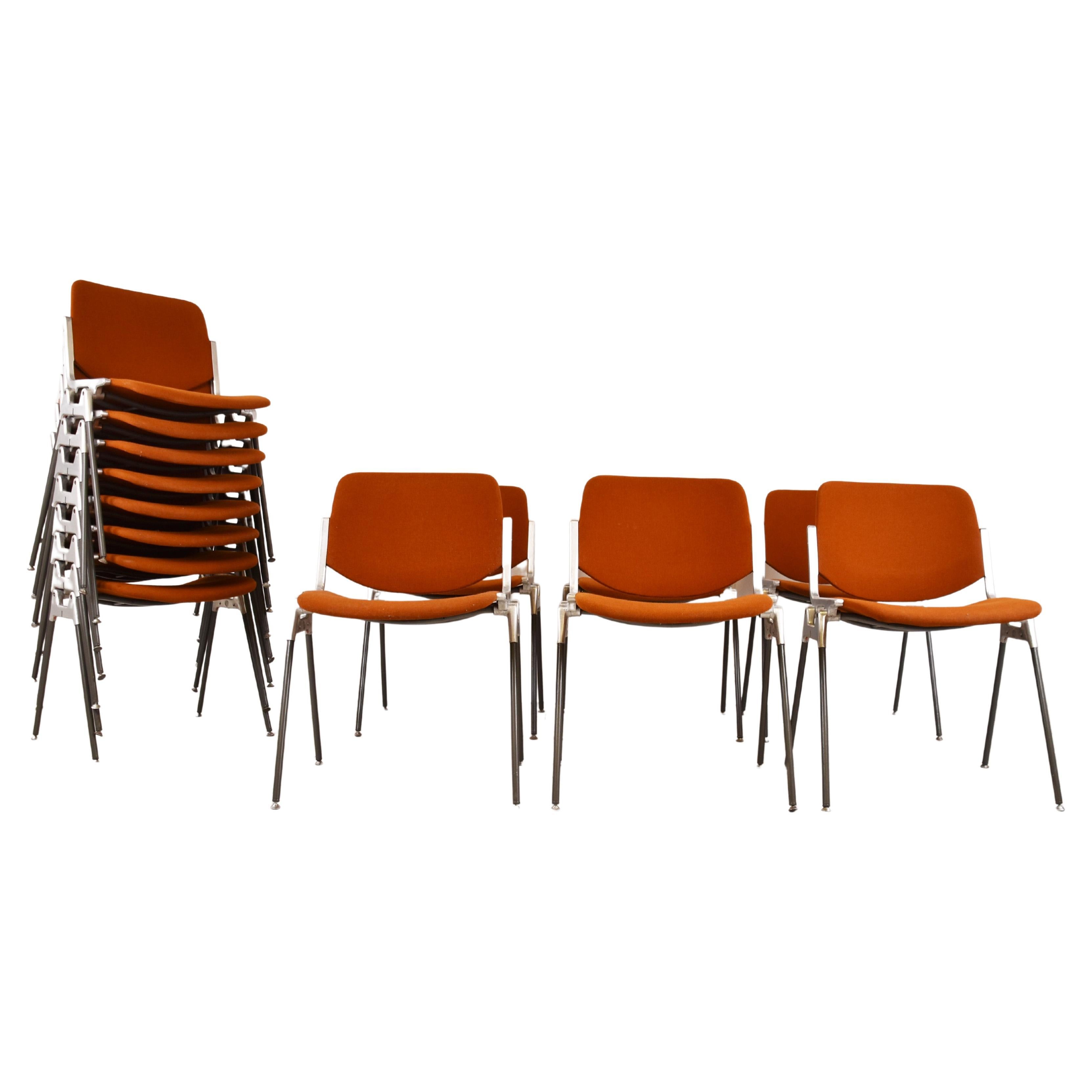 Vintage DSC 106 Side Chairs by Giancarlo Piretti for Castelli, Set of 14