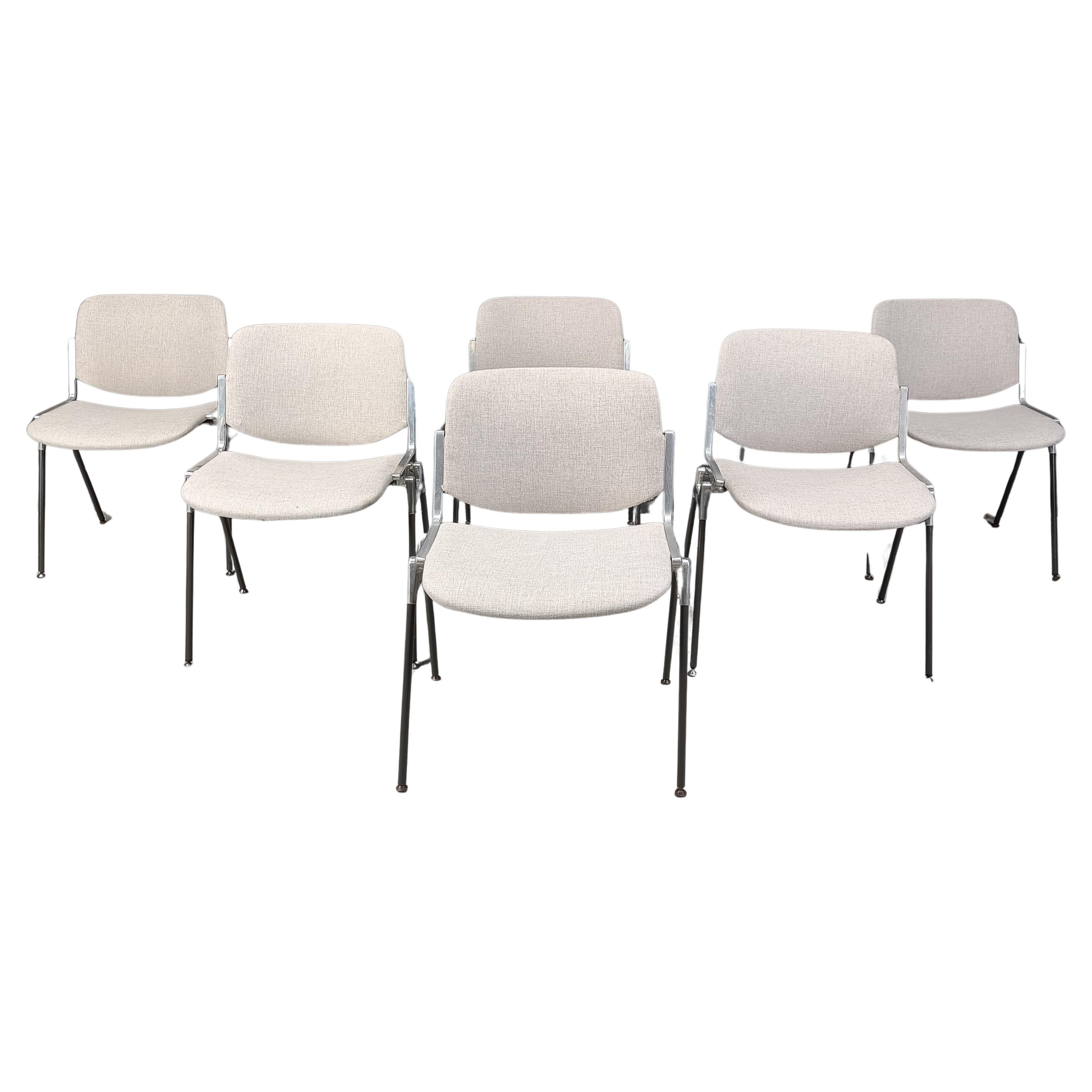 Sedie Dsc 106 d'epoca di Giancarlo Piretti per Castelli, set da 6 in vendita