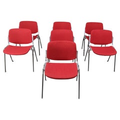 Vintage DSC 106 Side Chairs by Giancarlo Piretti for Castelli, set of 7