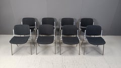 Vintage Dsc 106 Side Chairs By Giancarlo Piretti For Castelli, Set Of 8
