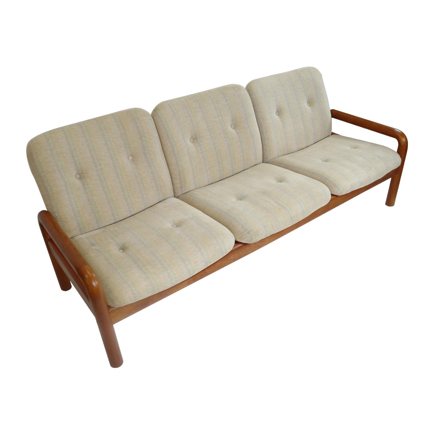 Vintage DScan Solid Teak Danish Modern Sofa Couch at 1stDibs