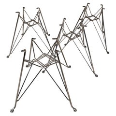 Vintage DSR Eiffel Chair Bases Designed by Charles and Ray Eames Set 4