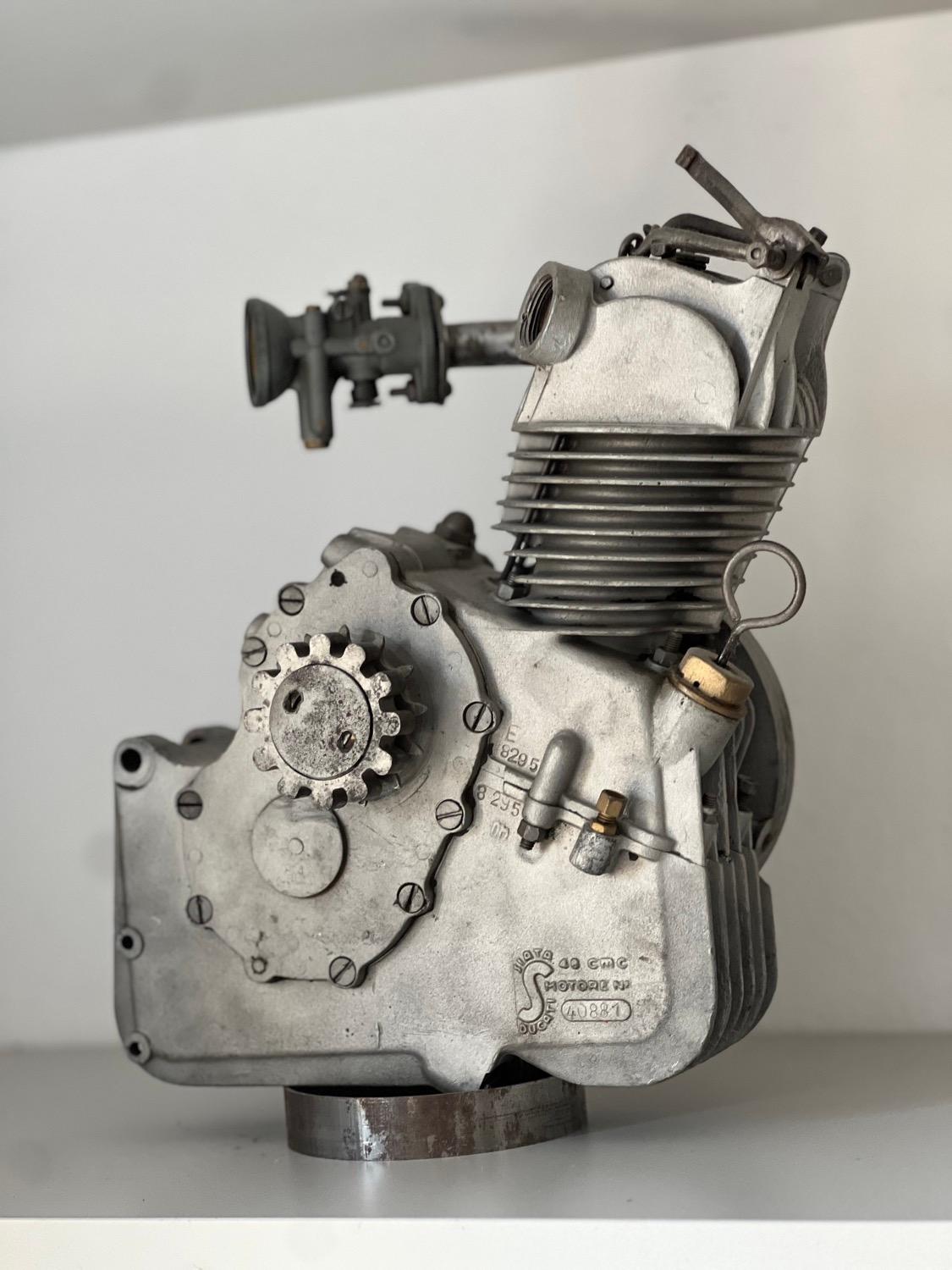 Mid-Century Modern Vintage Ducati Motorbike Engine Block, Man Cave Decorative, Industrial Design For Sale