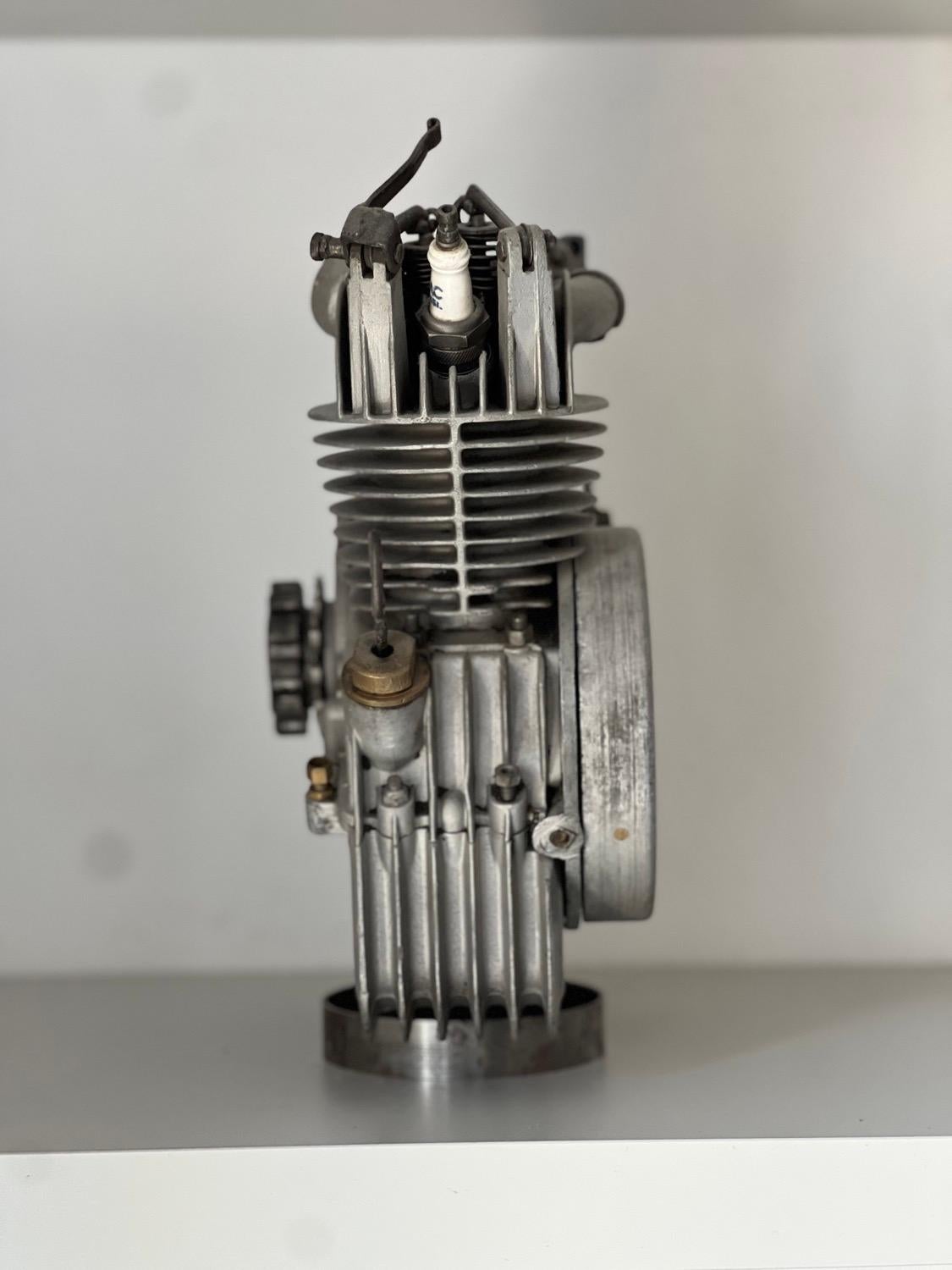 Vintage Ducati Motorbike Engine Block, Man Cave Decorative, Industrial Design In Good Condition For Sale In Milano, IT