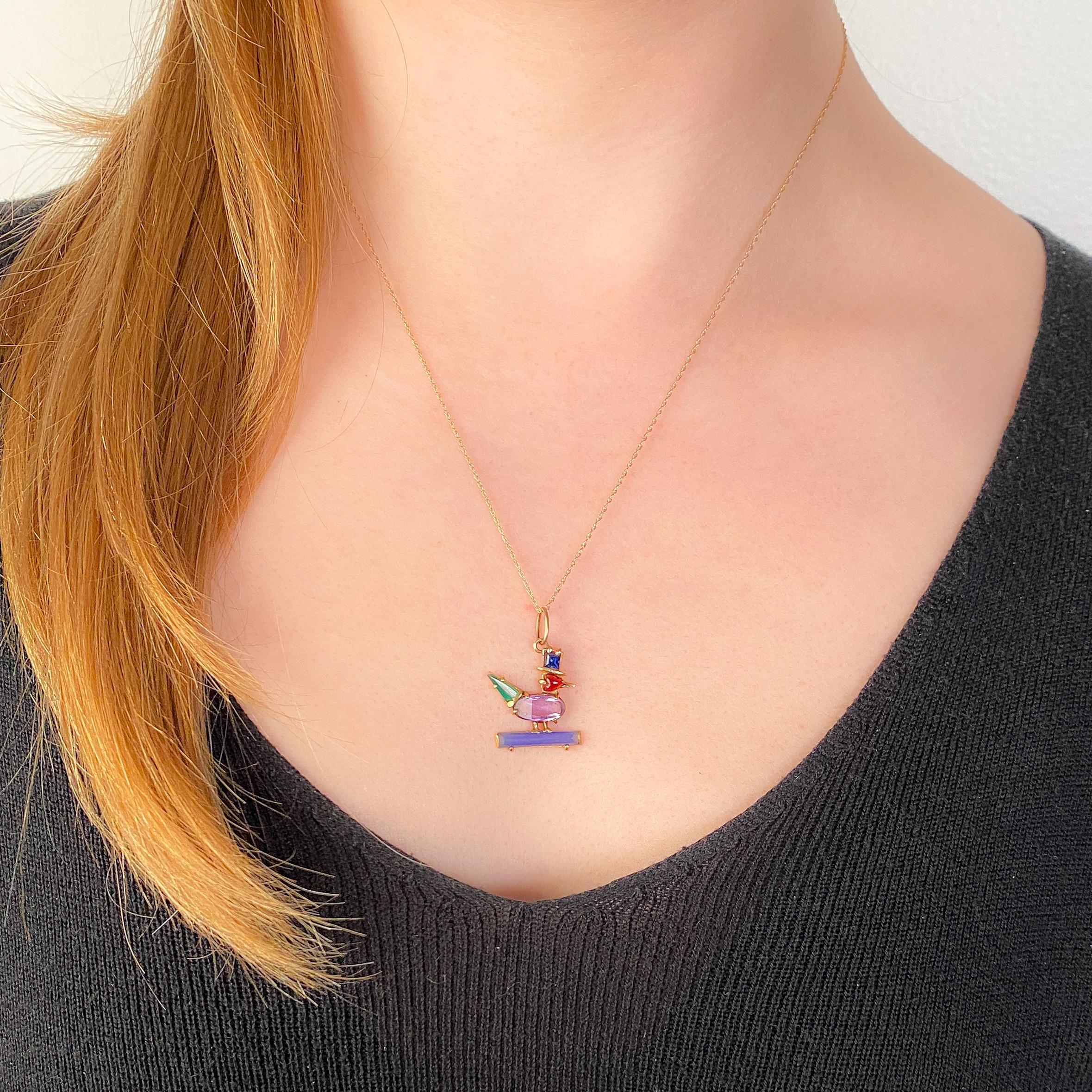 Vintage Duck Charm of 14k Gold In Good Condition For Sale In Lewisburg, PA