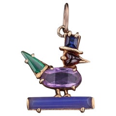 Vintage Duck Charm of 14k Gold