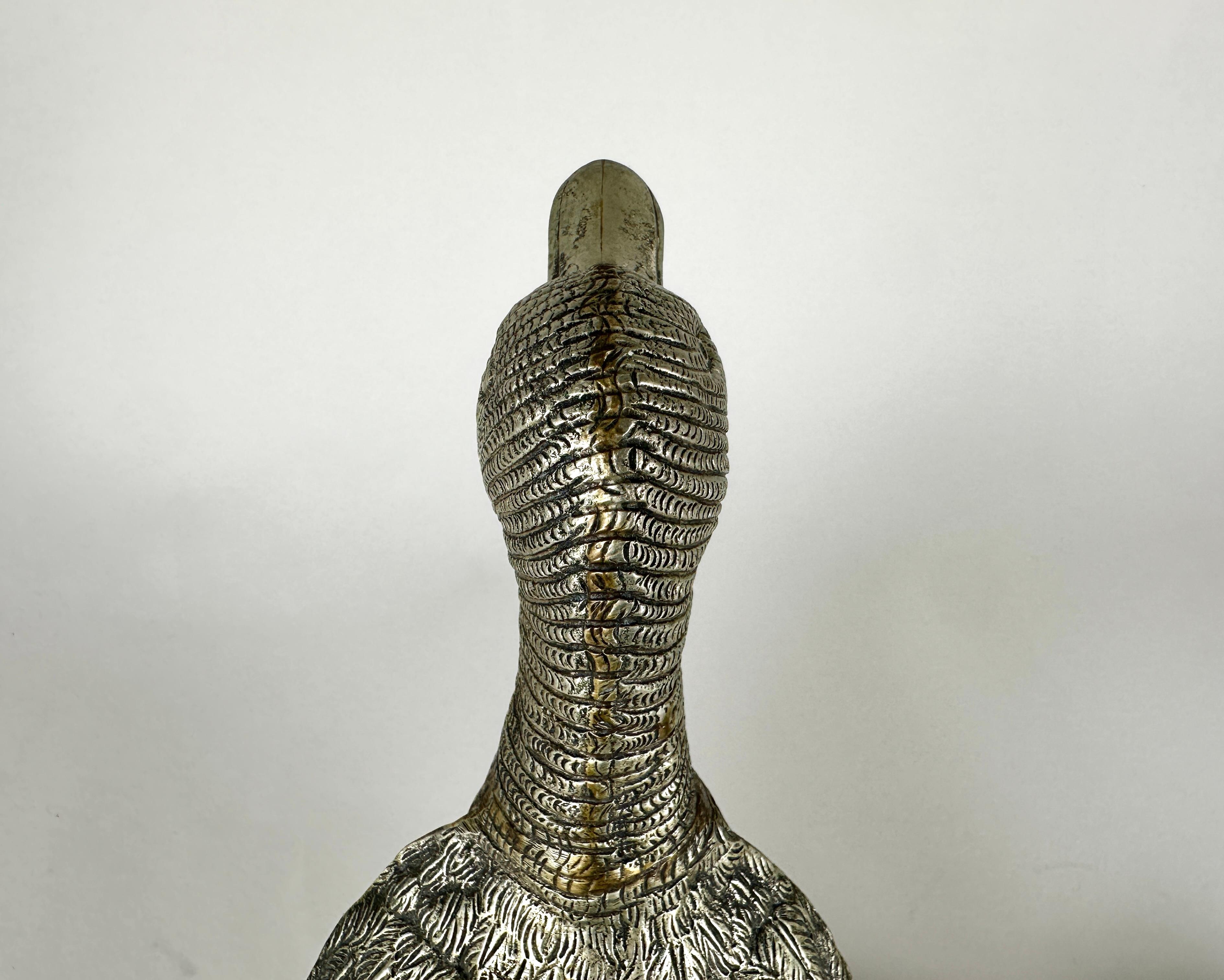 Figurine di anatre d'epoca in ottone Mid-Century Modern Home Decor, Set, Belgio, anni '60 in vendita 2