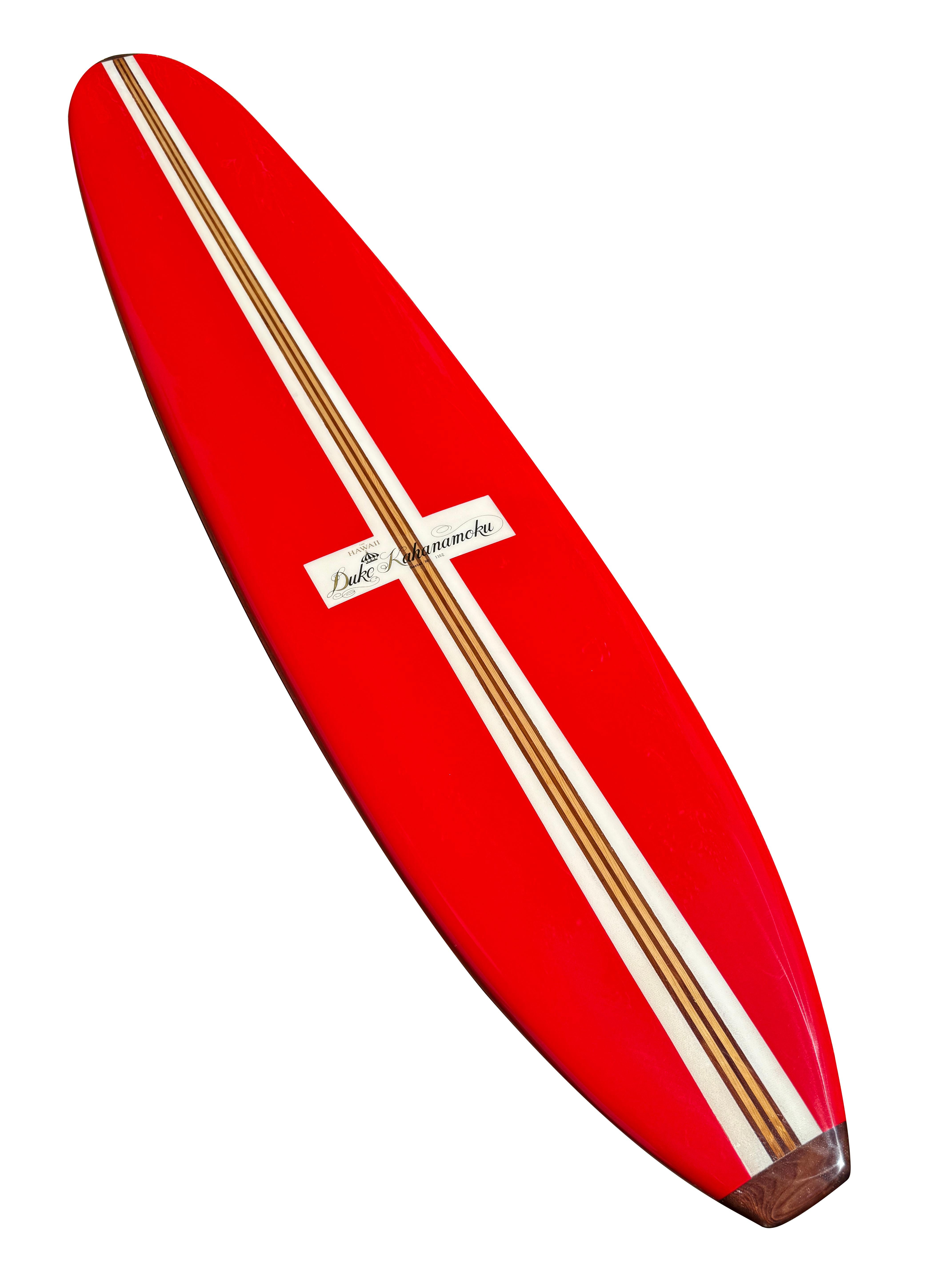 Metà XX secolo Tavola da surf Duke Kahanamoku Longboard d'epoca in vendita