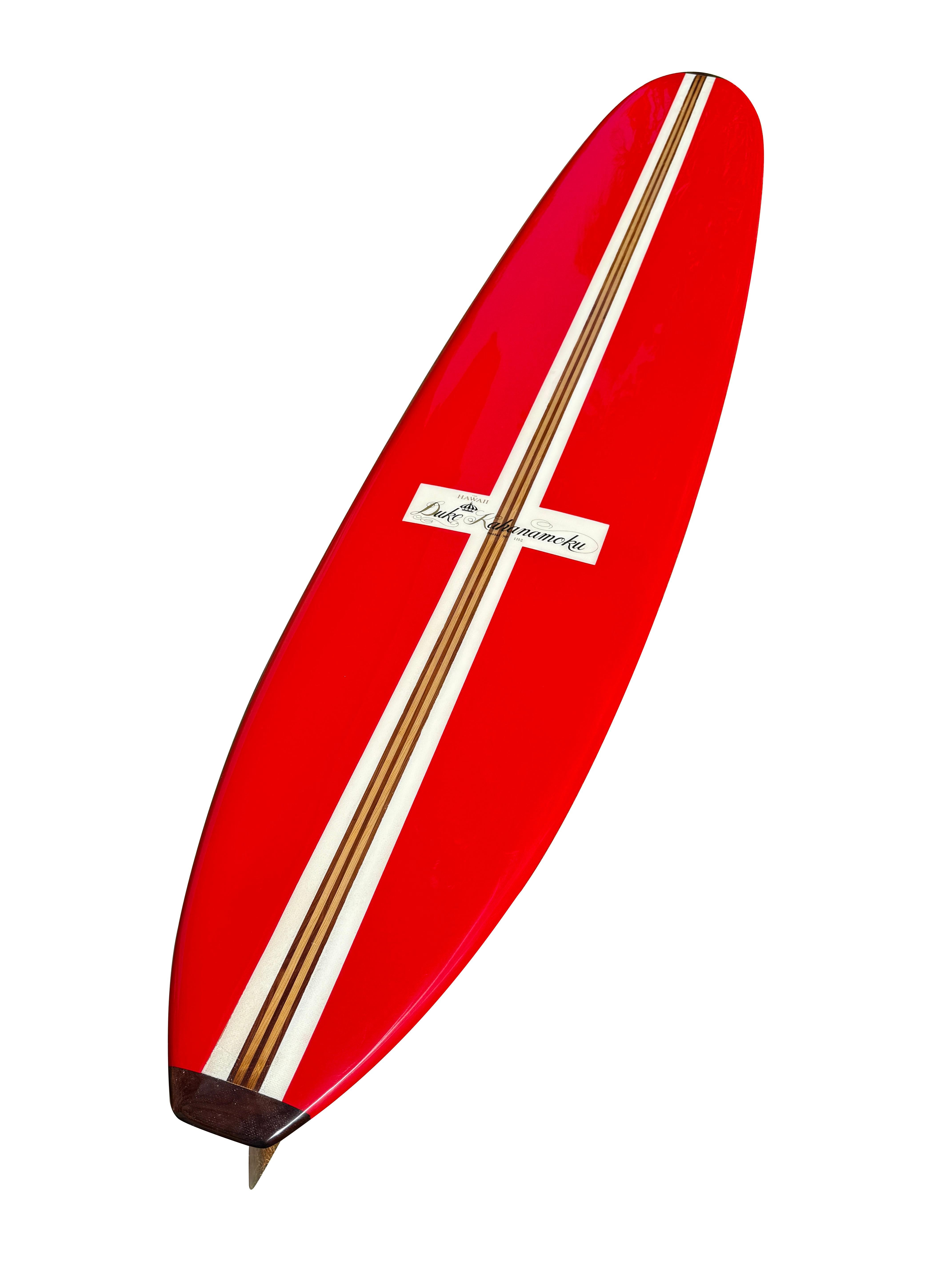 Vetroresina Tavola da surf Duke Kahanamoku Longboard d'epoca in vendita