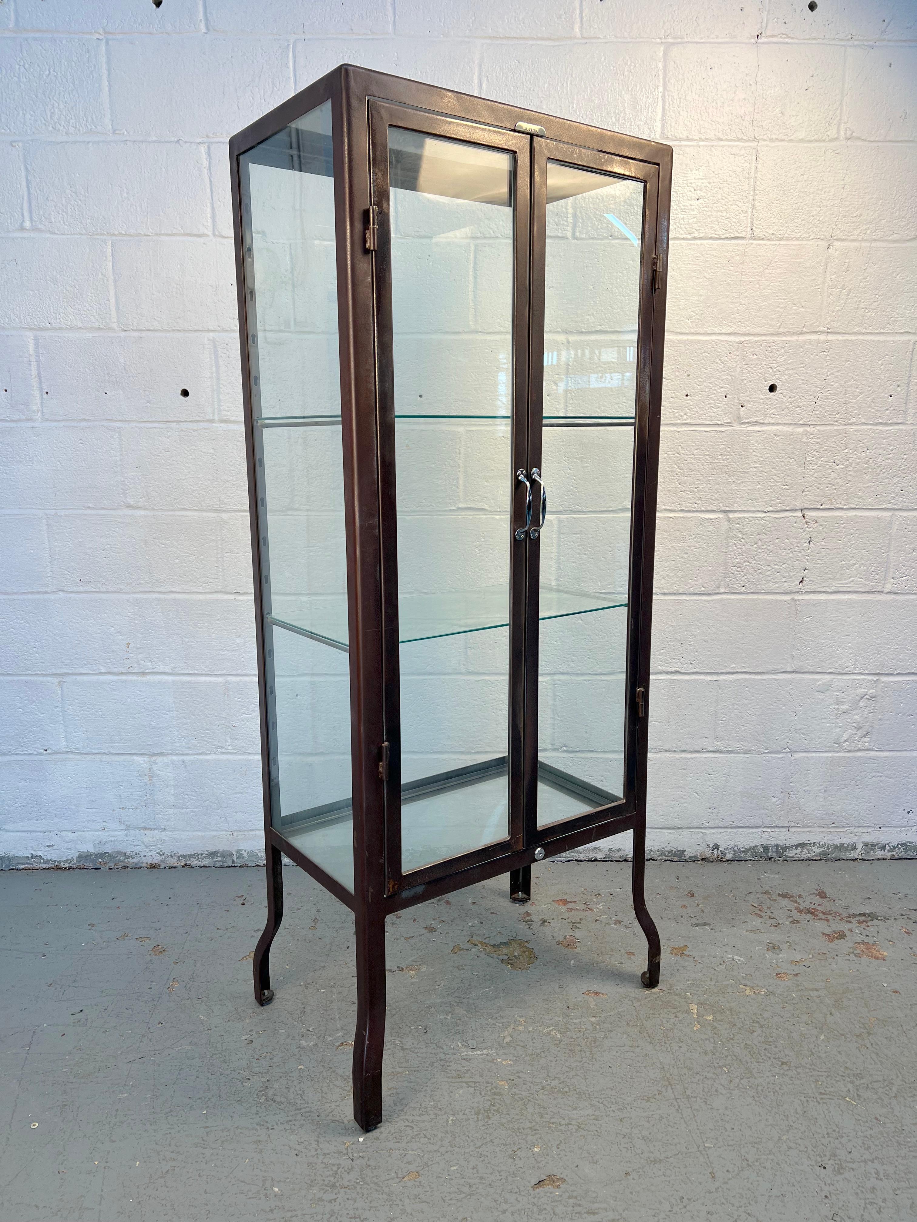 Gabinete de Dentista Vintage Dulton Glass Metal