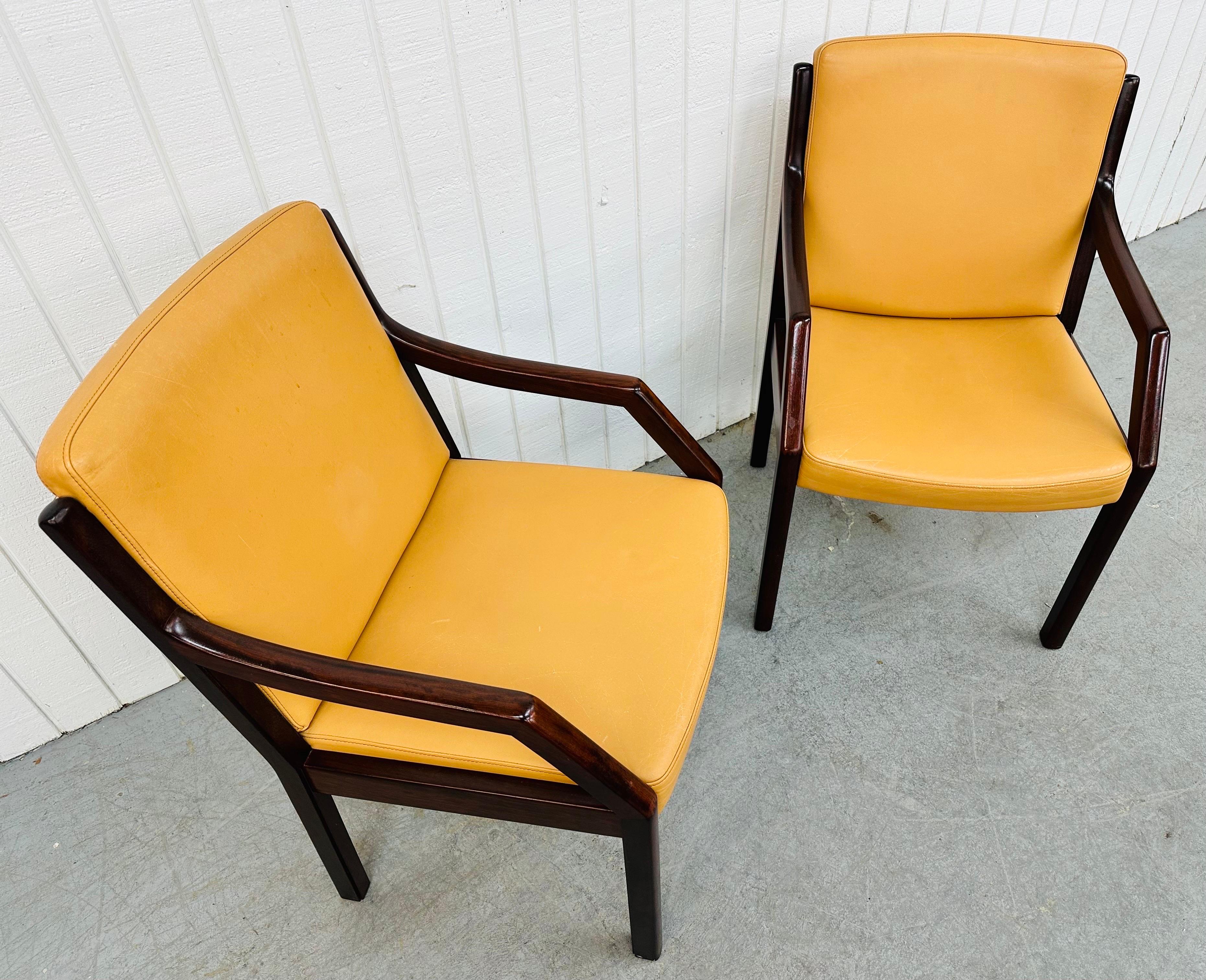 American Vintage Dunbar Style Lounge Chairs - Set of 2 For Sale