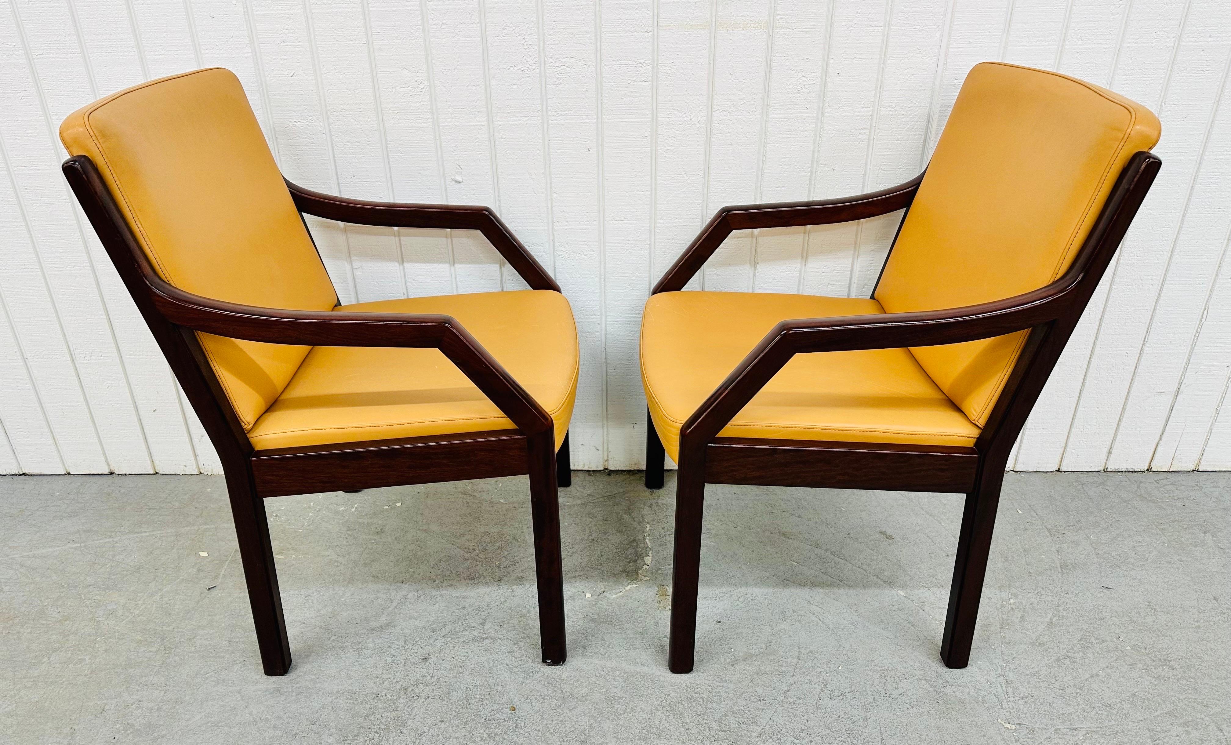 20th Century Vintage Dunbar Style Lounge Chairs - Set of 2 For Sale